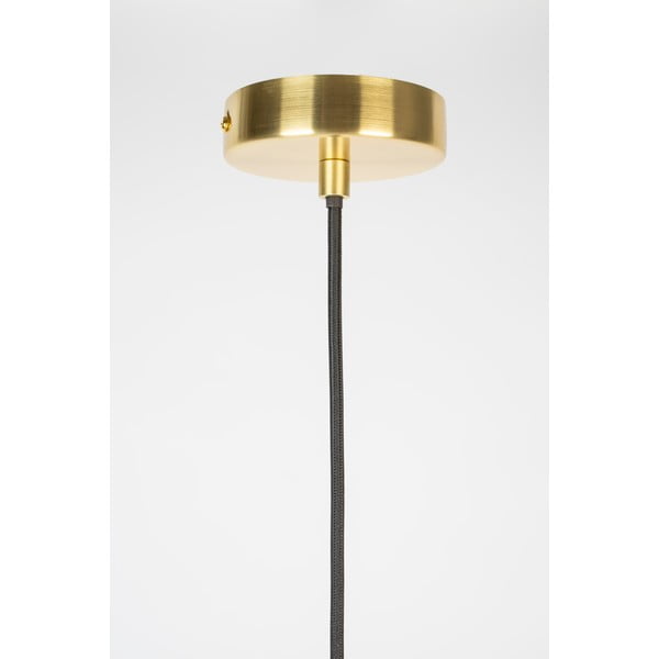 Lustră gri cu abajur din sticlă 25x25 cm Lauren - White Label-image-3