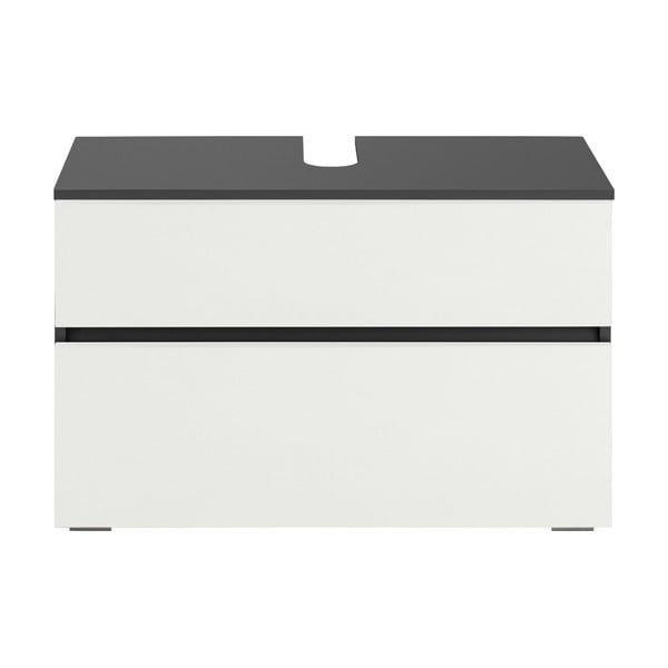 Dulap sub chiuvetă alb/gri antracit 80x55 cm Wisla – Støraa