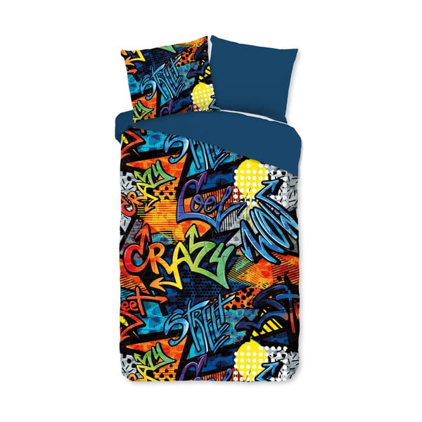 Lenjerie de pat pentru copii din microfibră pentru pat de o persoană, extinsă 140x220 cm Jeff – Good Morning