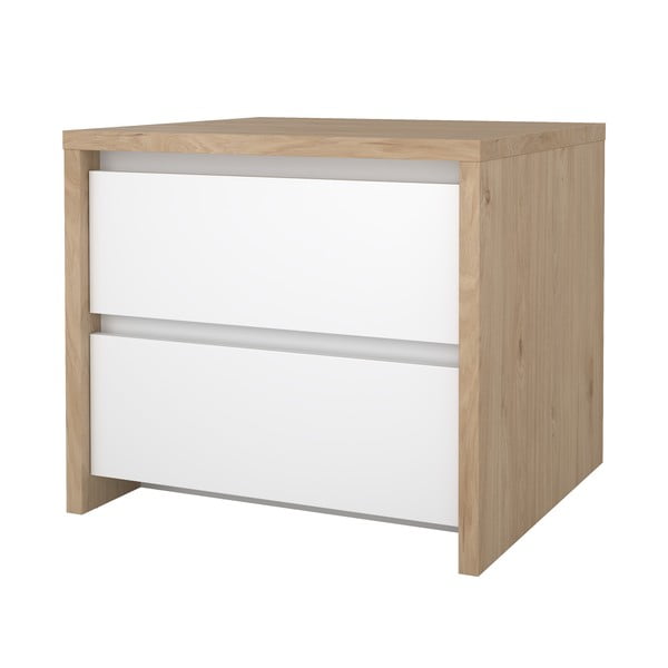 Noptieră albă-în culoare naturală Next – Tvilum-image-4