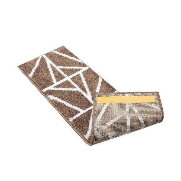 Covorașe pentru scări maro 13 buc. 22x73 cm Striped – Mila Home