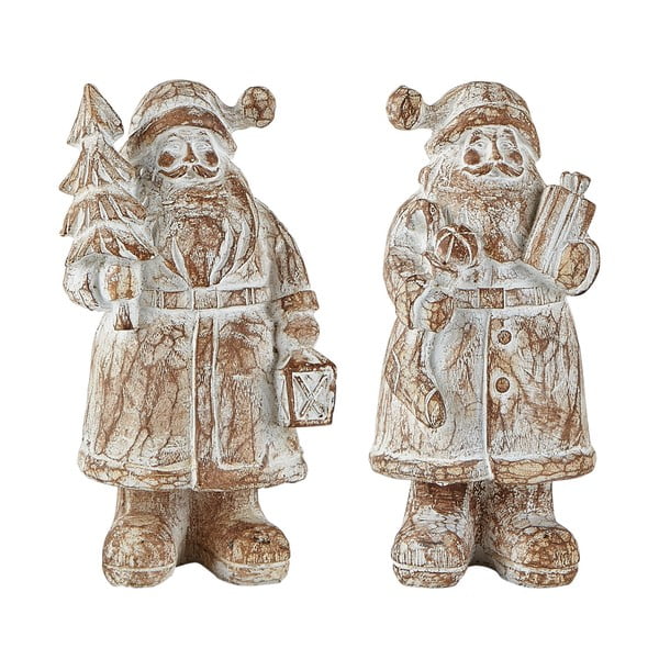 Set 2 figurine decorative KJ Collection Santa Claus, 13,5 cm