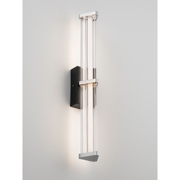 Aplică de perete negru-mat/argintiu-mat LED cu intensitate reglabilă din metal Pheme – Nova Luce-image-3