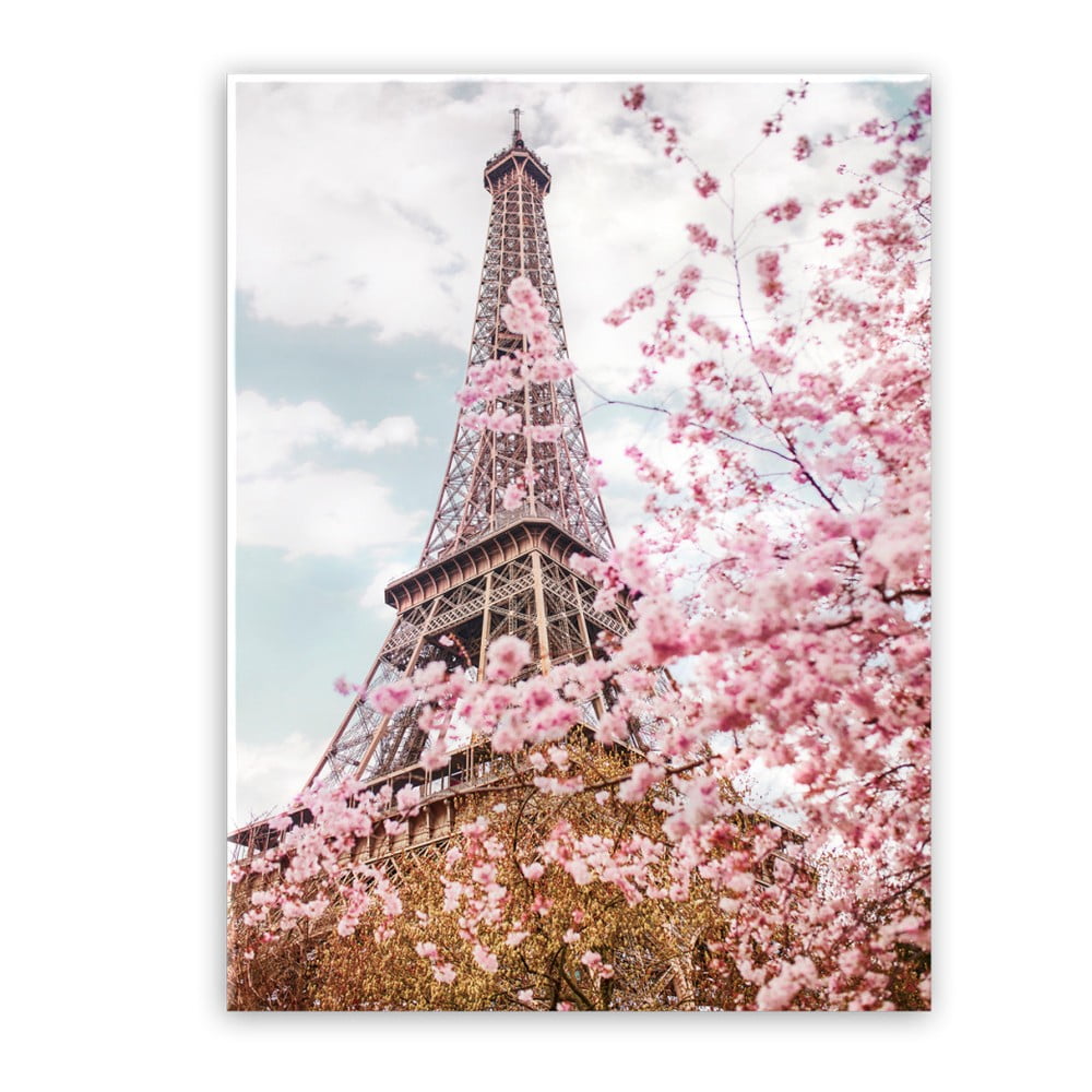 Tablou Styler Glasspik Romantic Eiffel, 70 x 100 cm