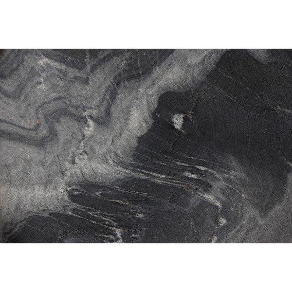 Măsuță auxiliară rotundă cu blat din marmură ø 33 cm Karrara – White Label-image-2