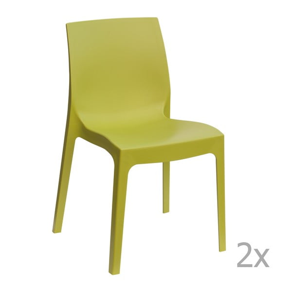 Set 2 scaune Castagnetti Rome, verde