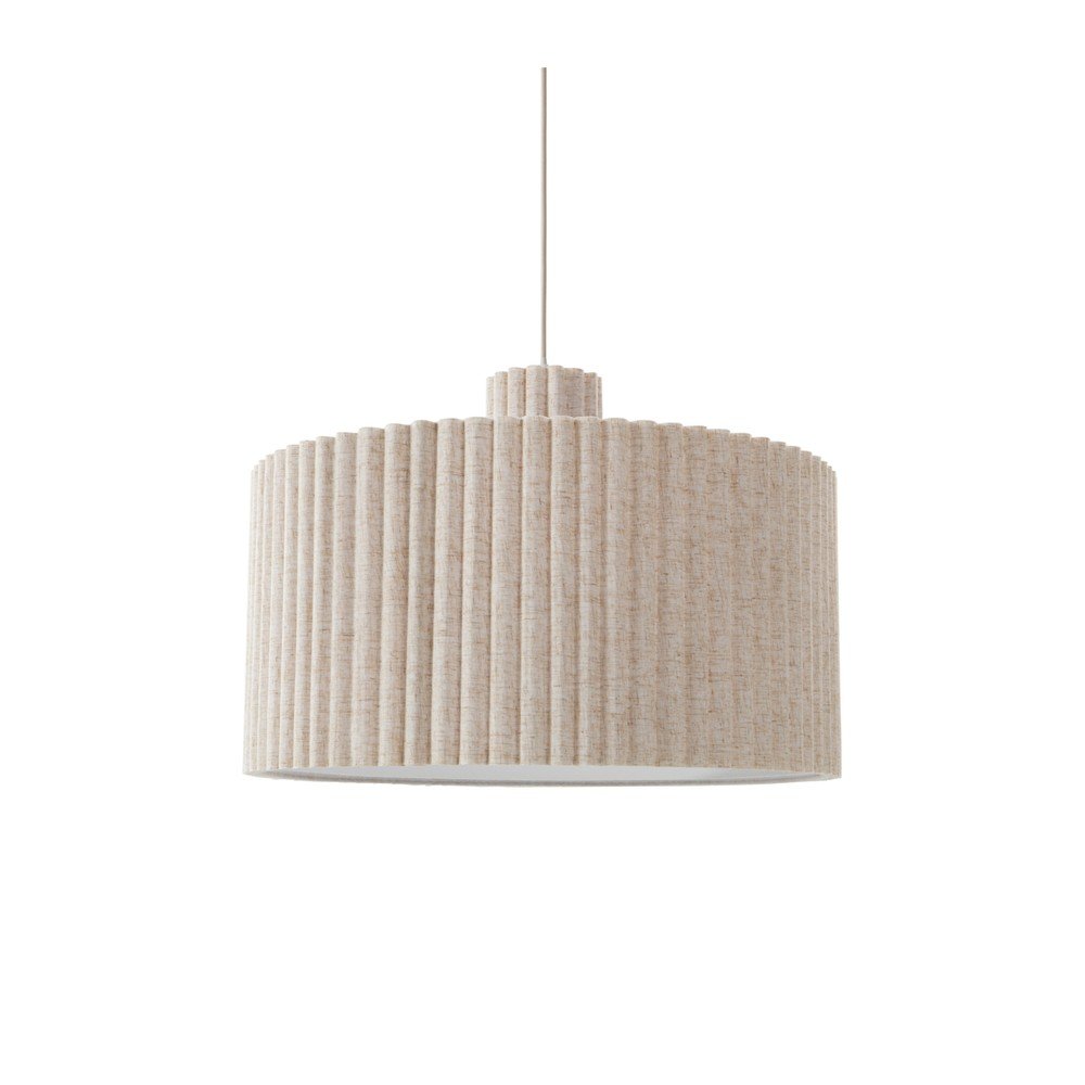 Lustră bej din in ø 60 cm Alina – Jotex