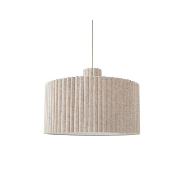Lustră bej din in ø 60 cm Alina – Jotex