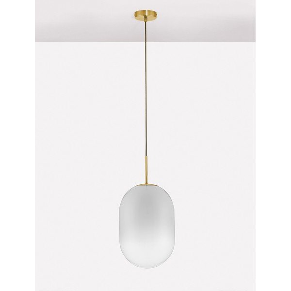 Lustră albă/aurie din sticlă ø 24 cm Chrysi – Nova Luce-image-4