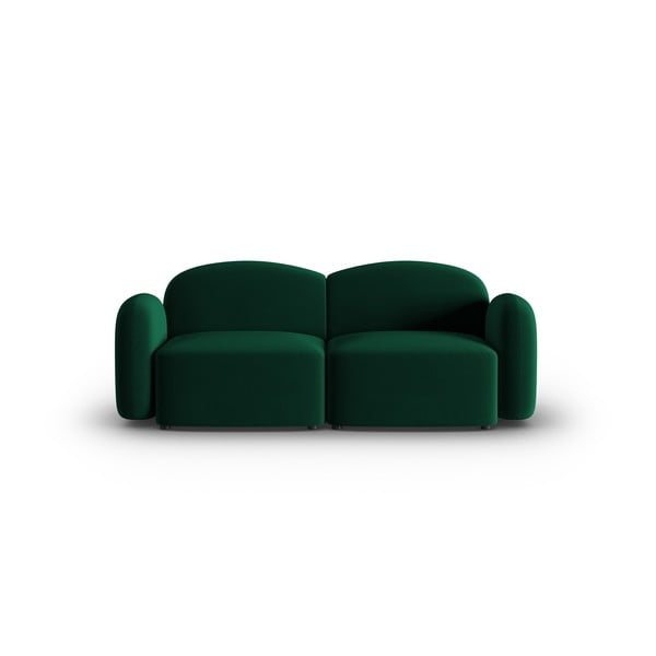 Canapea verde cu tapițerie din catifea 194 cm Blair – Micadoni Home