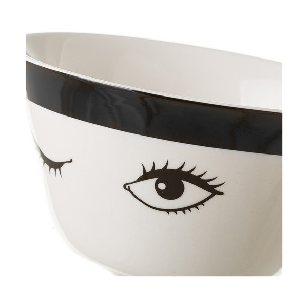 Bol din porțelan Unimasa Black Dreameyes, 750 ml-image-1