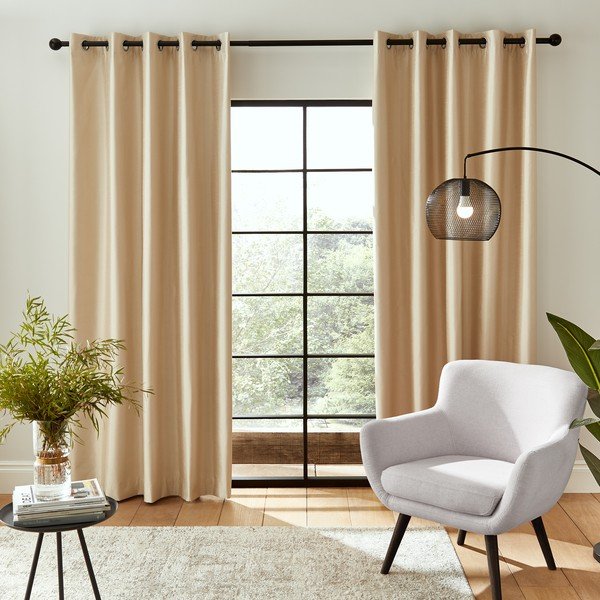 Draperii aurii blackout 2 buc. 168x229 cm – Catherine Lansfield-image-1