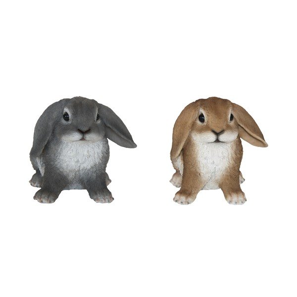 Set 2 statuete decorative Esschert Design Rabbit, înălțime 14,6 cm