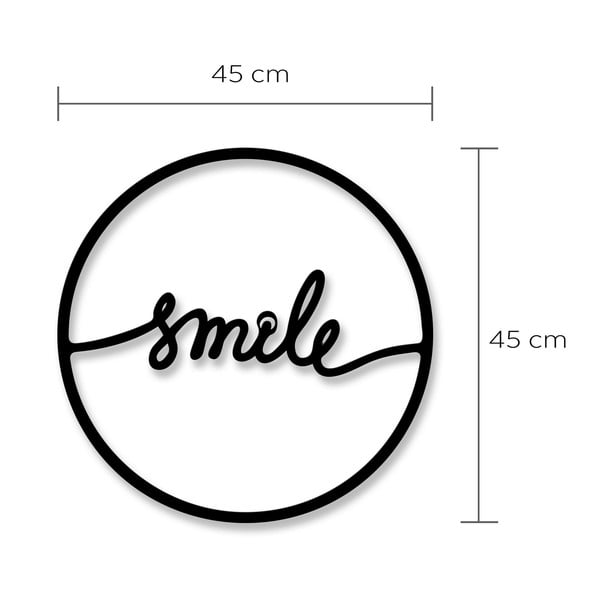 Decorațiune pentru perete Smile, ⌀ 40 cm-image-1