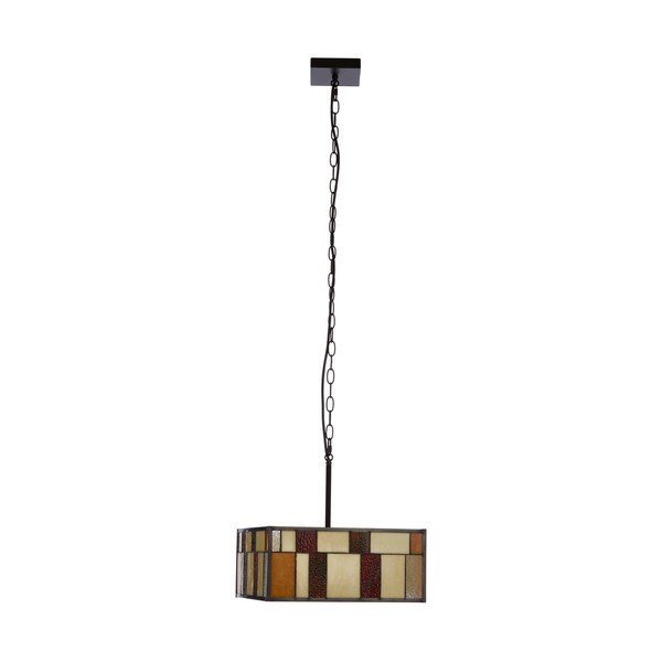Lustră din metal cu abajur din sticlă Waldorf – Premier Housewares-image-4