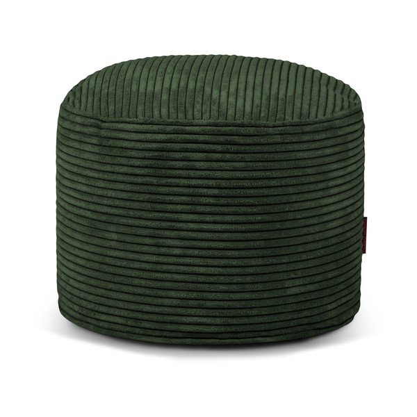 Fotoliu bean bag verde cu tapițerie din catifea reiată Mini – SLOWDOWN