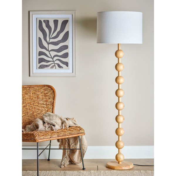 Lampadar în culoare naturală cu abajur textil (înălțime 154,5 cm) Giacoma – Bloomingville-image-2