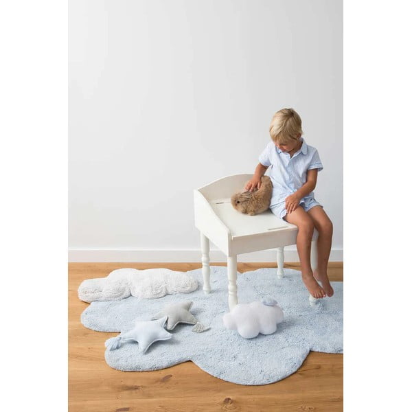 Covor pentru copii albastru deschis lavabil/țesut manual din bumbac 70x100 cm Mini Dream – Lorena Canals-image-4