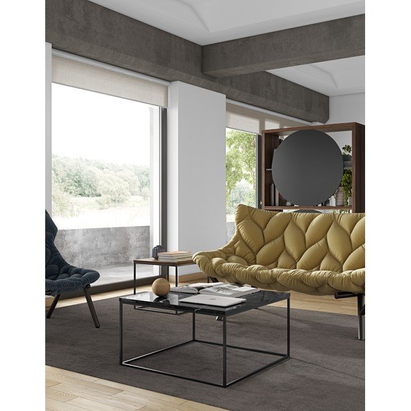 Măsuță de cafea cu blat din marmură 75x75 cm Gleam TemaHome-image-4