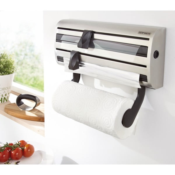 Suport montat pe perete pentru rulouri de bucătărie și folii alimentare LEIFHEIT Parat Royal-image-1