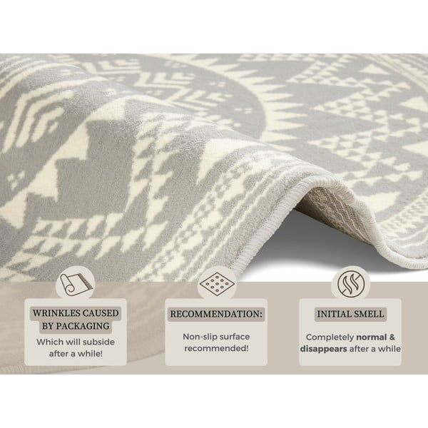 Covor Hanse Home Celebration Valencia, ⌀ 140 cm, gri-image-4