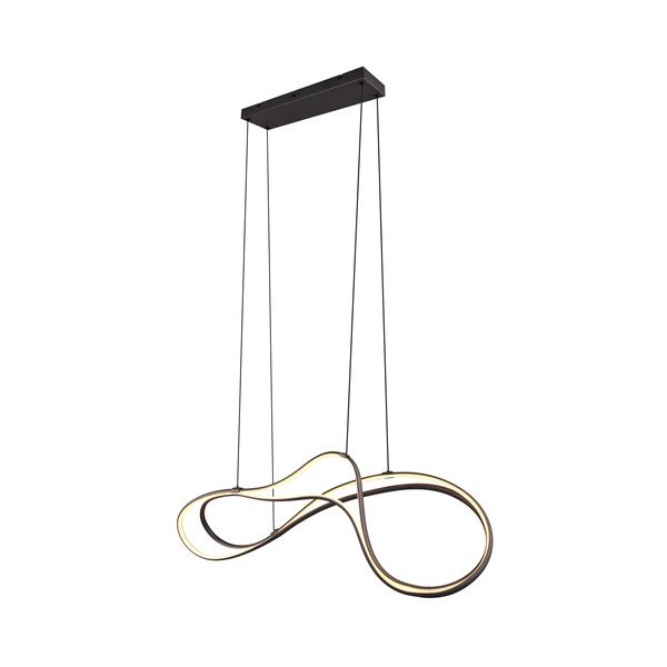 Lustră neagră LED cu abajur din metal Nala – Trio Select-image-4