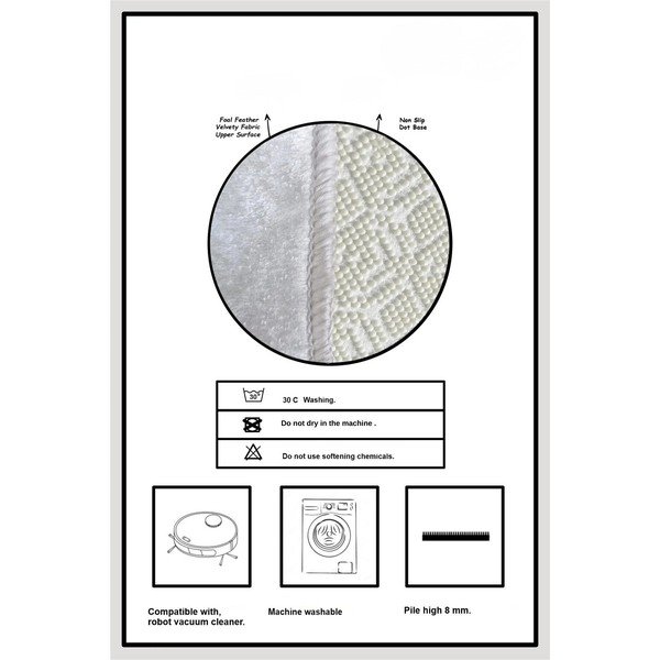 Covoraș de baie negru/crem 60x100 cm Morpho – Foutastic-image-4