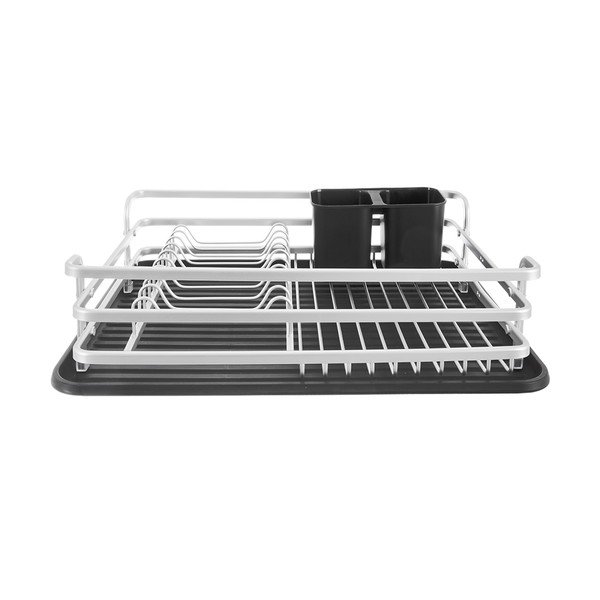 Scurgător de vase alb-negru din metal 43x32 cm Deluxe – Orion