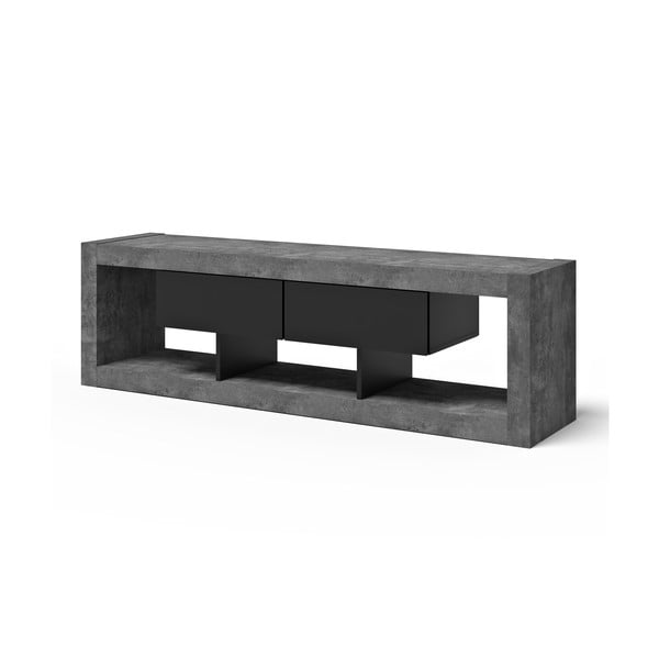 Comodă TV negru-gri cu aspect de beton 175x52 cm Nara – TemaHome-image-2