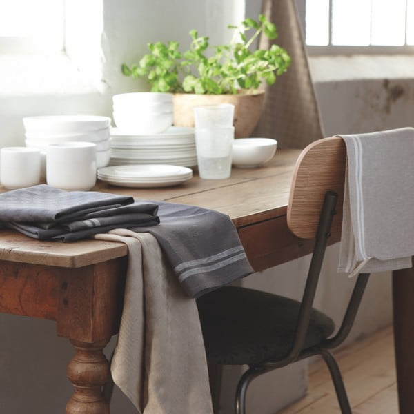 Față de masă Walra Streifen, 145x250 cm, antracit -image-1