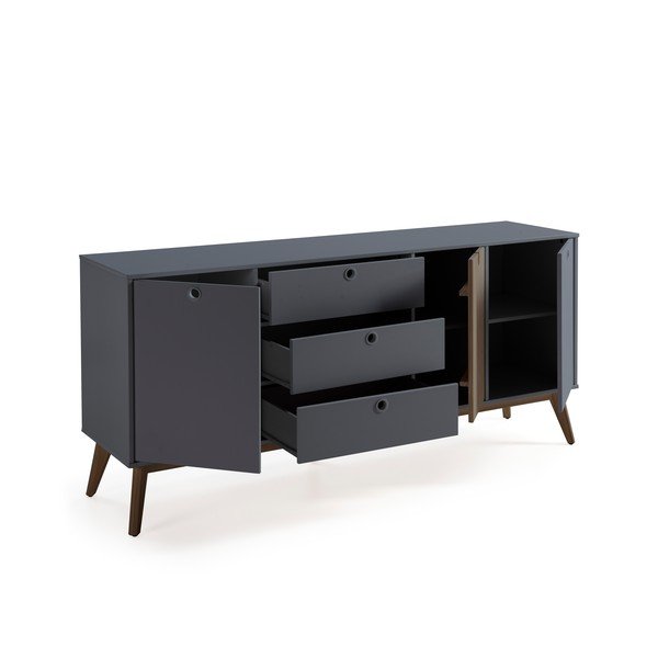 Comodă Marckeric Kiara, gri antracit-image-4