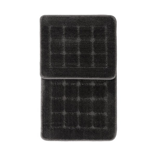 Covorașe de baie gri-antracit 2 buc. 50x80 cm Kareli – Foutastic-image-2