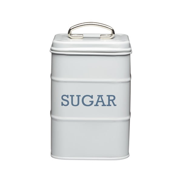 Cutie metalică pentru zahăr Kitchen Craft Nostalgia, gri, înălțime 17 cm-image-3