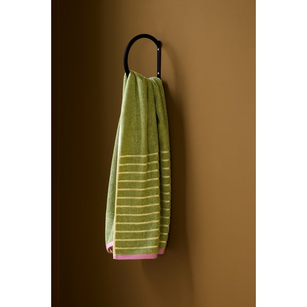 Suport pentru prosoape de perete din metal negru Apply – Hübsch-image-1