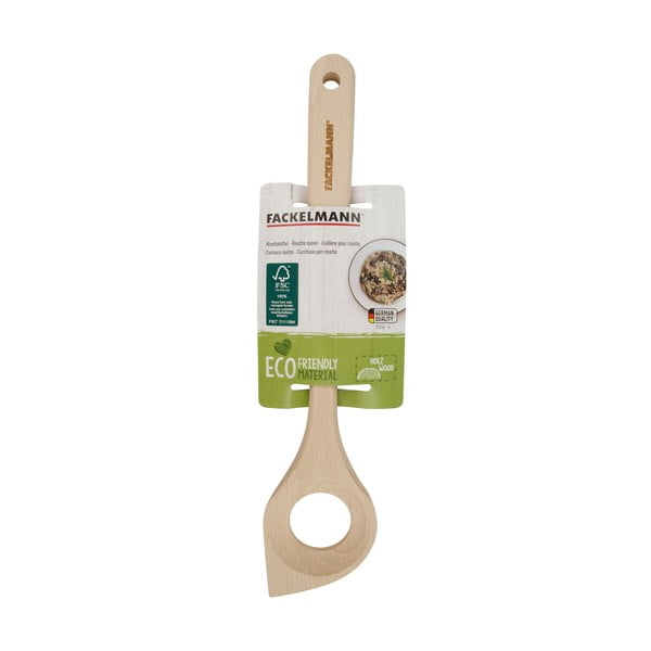 Spatulă din lemn cu gaură Fackelmann Nature-image-2