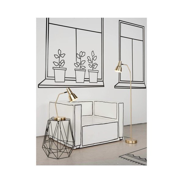Veioză aurie cu abajur din metal (înălțime 44 cm) Valencia – it's about RoMi-image-1