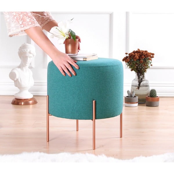 Taburet albastru Copper – Artie-image-2