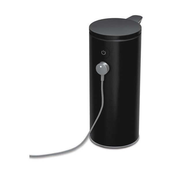 Dozator de săpun lichid negru mat automat din oțel 266 ml – simplehuman-image-3