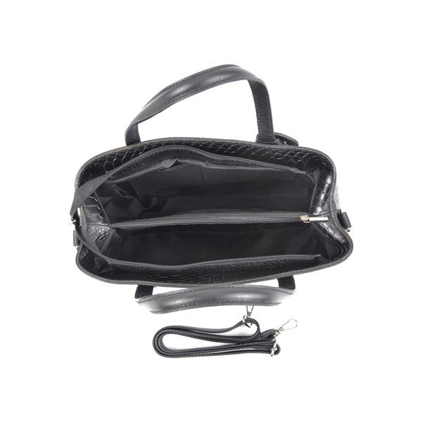 Geantă din piele Roberta M Muriella, negru-image-4