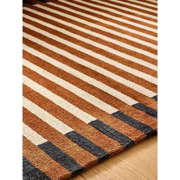 Covor portocaliu din fibre reciclate 120x170 cm Lois – MADE-image-3