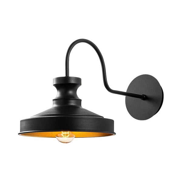 Aplică de perete neagră ø 22 cm Kiruna – Opviq lights-image-2