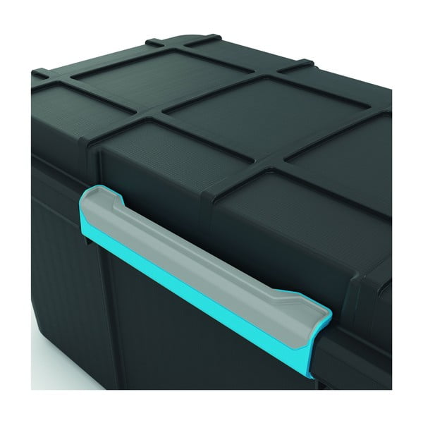 Cutie de depozitare neagră din plastic cu capac 73,5x44,5x46 cm Scuba Box – KIS-image-1