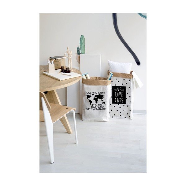 Sac depozitare din hârtie reciclată Really Nice Things Chocolate-image-1