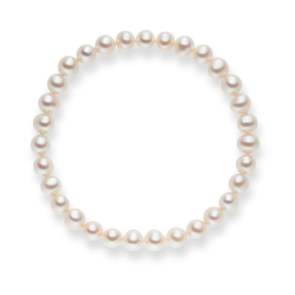 Brățară cu perle Nova Pearls Copenhagen Cecile White