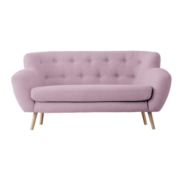 Canapea cu 2 locuri Kooko Home Pop, roz 