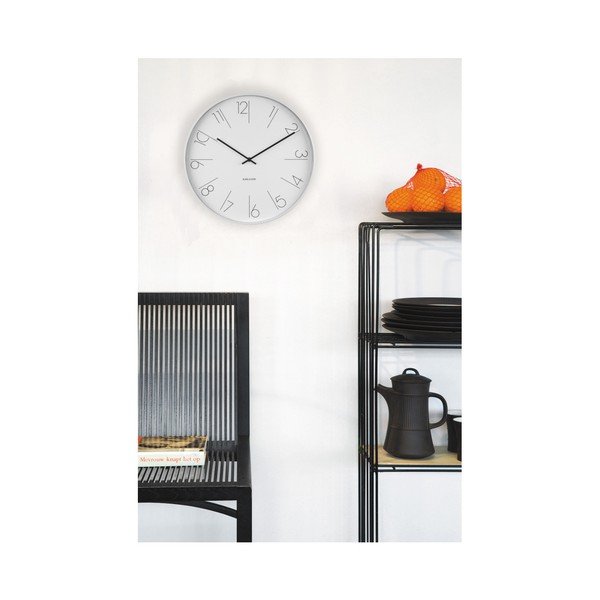 Ceas de oerete Present Time Elegant, alb-image-2