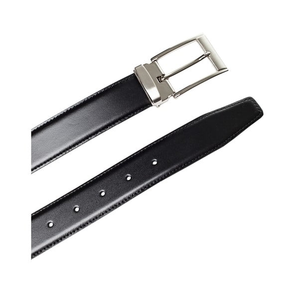 Curea din piele pentru bărbați Ferruccio Laconi Ivar, lungime 90 cm, negru-image-1