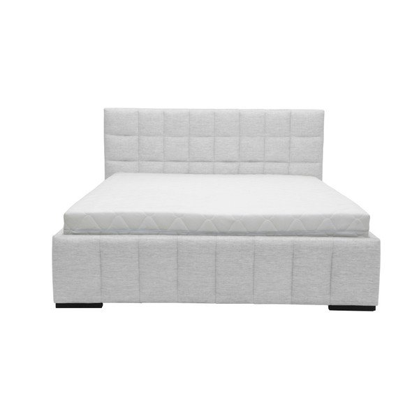 Pat dublu Mazzini Beds Dream, 180 x 200 cm, gri deschis-image-4