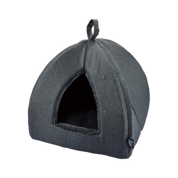 Cort animale gri închis pentru pisici 35x35 cm – Love Story