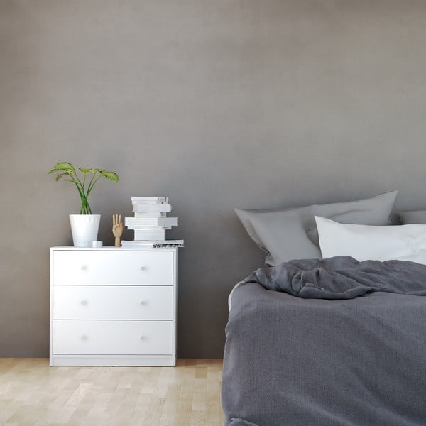 Comodă Tvilum May, 72x68 cm, alb-image-1